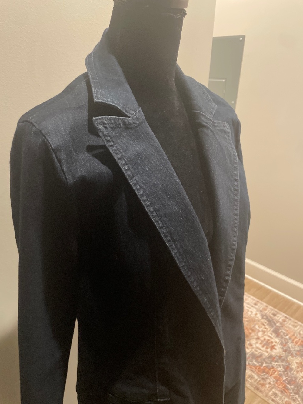 NWT Blue Denim (Dark Wash) Jacket Gloria Vanderbilt Size L